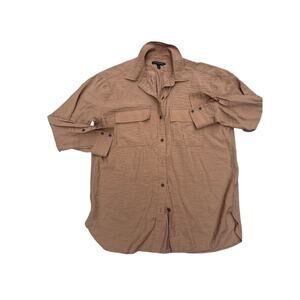 Men’s S Banana Republic Button Down Shirt Brown Casual Workwear